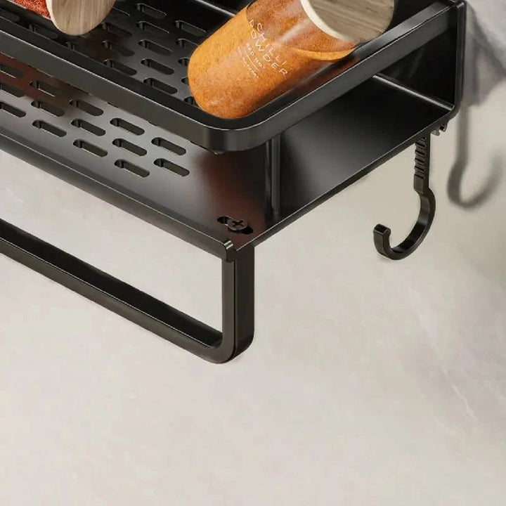 Lisslune | ORGANIX RACK – Wall-Mounted Kitchen Shelf with Utensil Bar