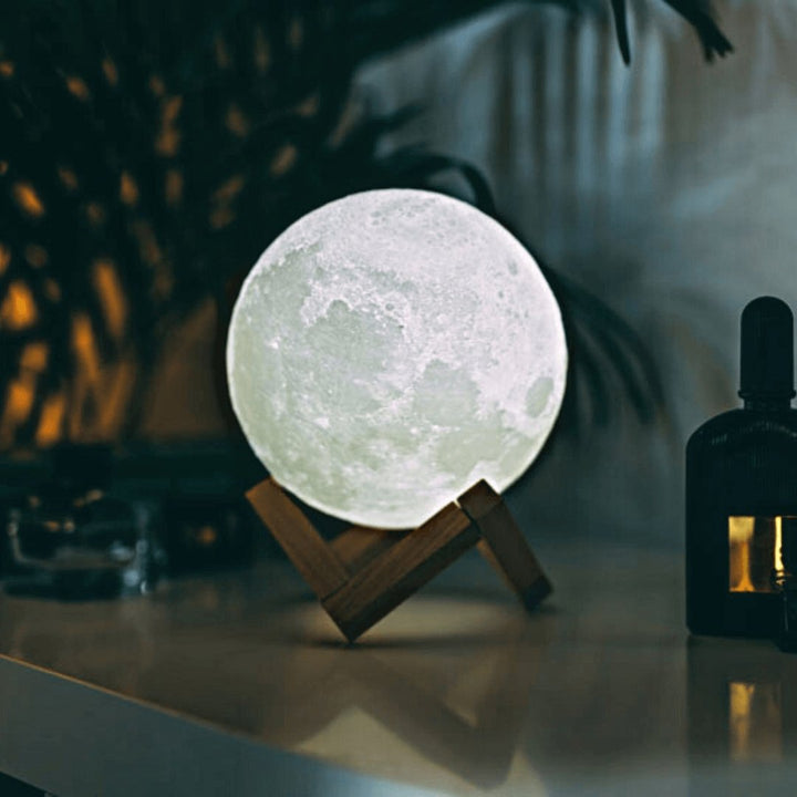 Lisslune | Moon lamp - Lunar - Rechargeable - Touch control