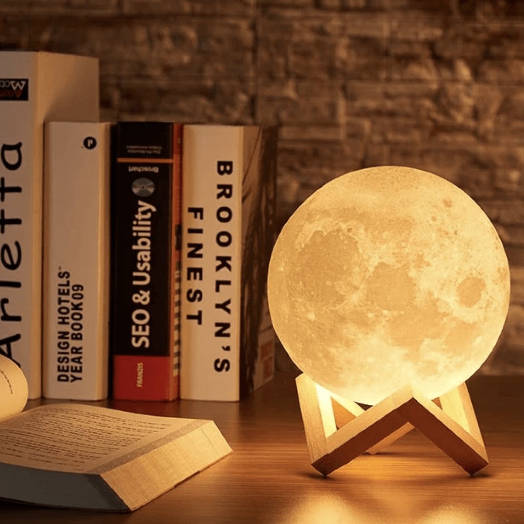 Lisslune | Moon lamp - Lunar - Rechargeable - Touch control