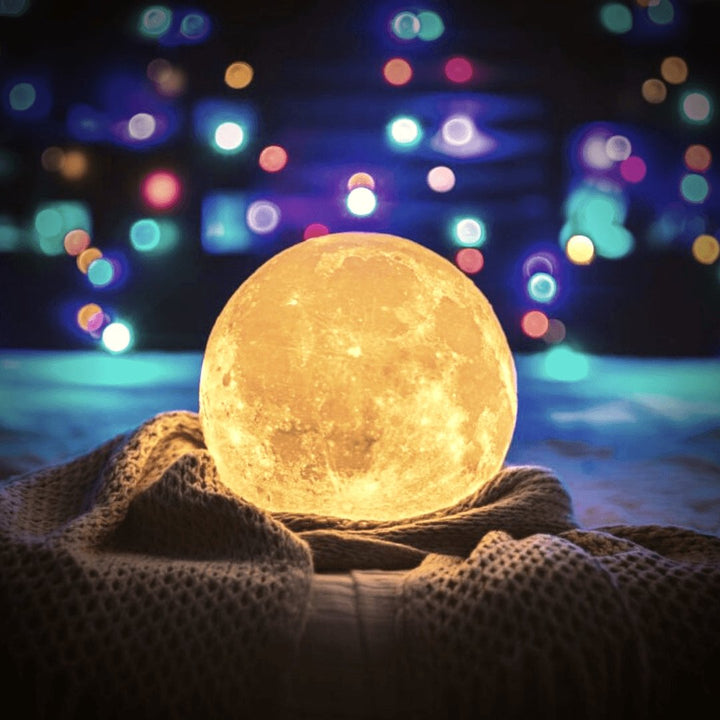 Lisslune | Moon lamp - Lunar - Rechargeable - Touch control
