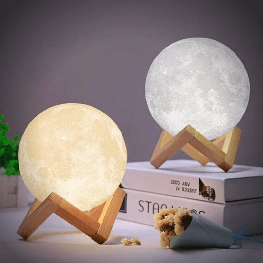 Lisslune | Moon lamp - Lunar - Rechargeable - Touch control