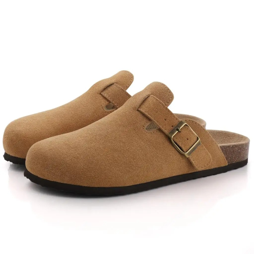 Lisslune | Men's Slippers FootRest with Fleece and Cork Sole