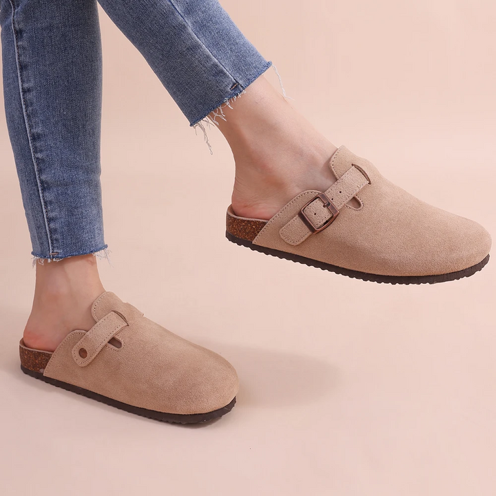 Lisslune | Men's Slippers FootRest with Fleece and Cork Sole