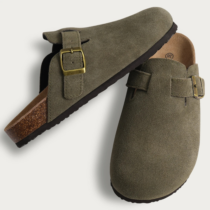 Lisslune | Men's Slippers FootRest with Fleece and Cork Sole