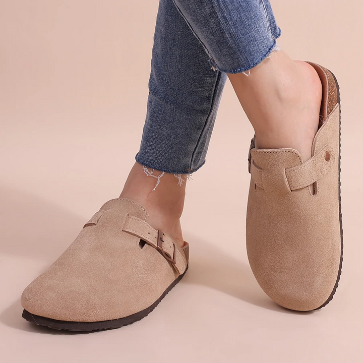 Lisslune | Men's Slippers FootRest with Fleece and Cork Sole