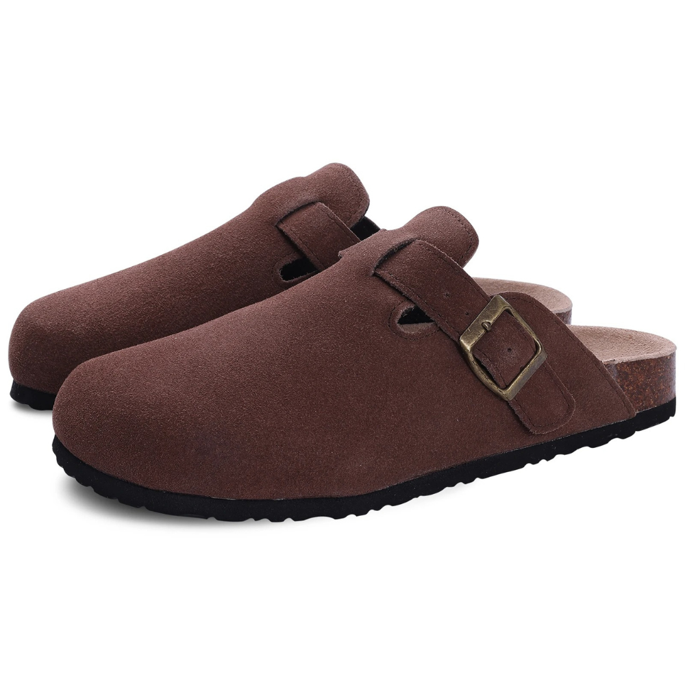 Lisslune | Men's Slippers FootRest with Fleece and Cork Sole