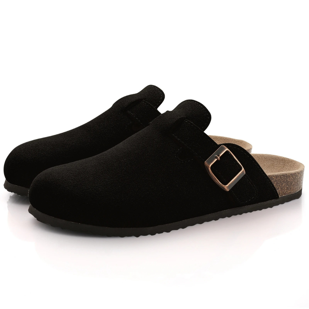 Lisslune | Men's Slippers FootRest with Fleece and Cork Sole
