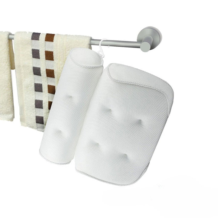 Lisslune | Orthopedic Bathtub Pillow - Breathable Bathtub Headrest Pillow made of 3D Mesh Fabric with Suction Cups