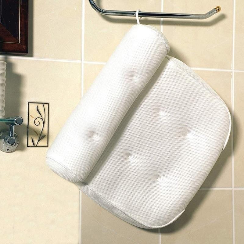 Lisslune | Orthopedic Bathtub Pillow - Breathable Bathtub Headrest Pillow made of 3D Mesh Fabric with Suction Cups