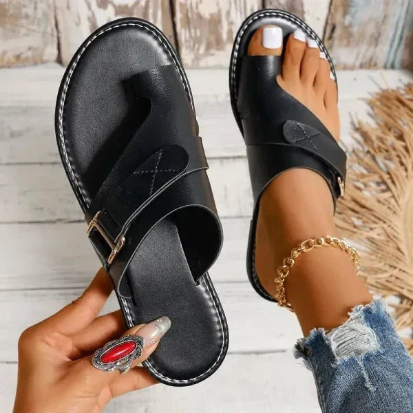 Lisslune | Women's Orthopedic Hallux Valgus Correction Leather Sandals
