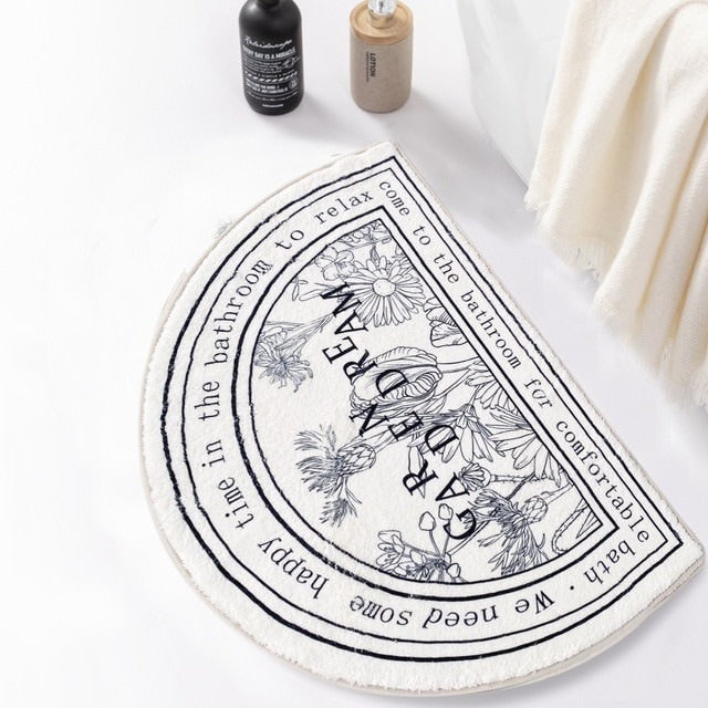 Rynx |Outline Flowers Bath Mat