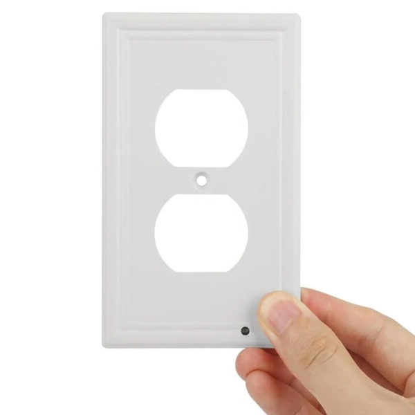 Lisslune | Pack 4x LED Night Light Outlet Cover | Energy-Efficient, Automatic Sensor & Safe for Kids' Rooms
