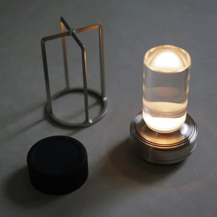 Lisslune | Ambient Lantern Cordless Rechargeable Small Night Table Lamp Gold