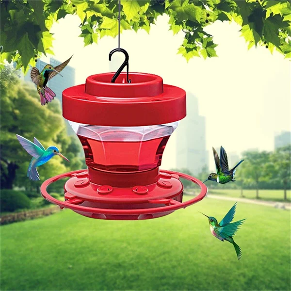 Lisslune | Red Nectar House for Hummingbirds with Insect Stop