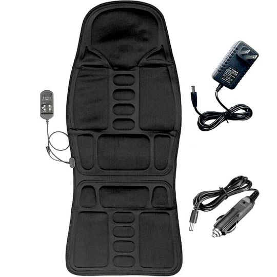 Lisslune | 8 Mode Massage Seat Cushion with Heated Back-Neck Pillow for Car & Home