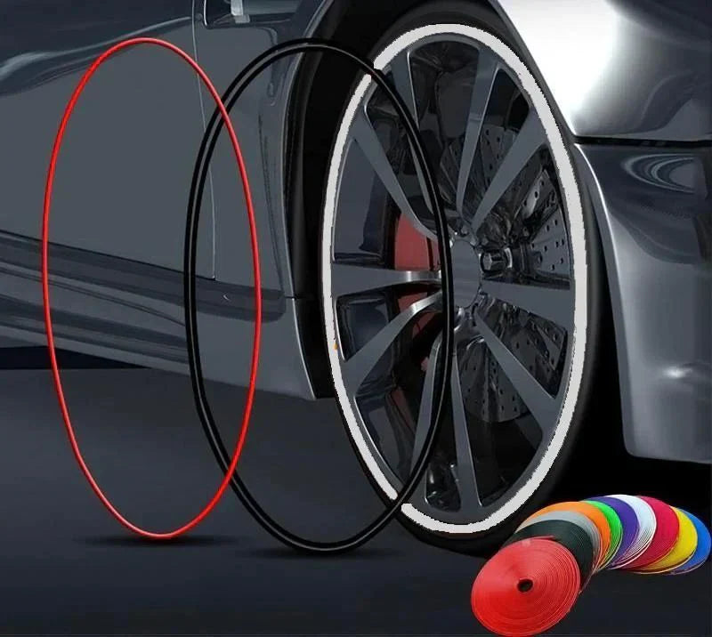 Lisslune | Wheel Rim Protector | High Adhesion, Easy Installation & Curb Scrape Prevention for Flashy Automobile Rims