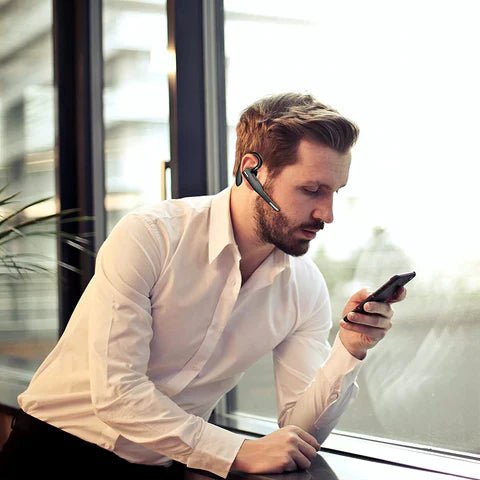 Lisslune | Bluetooth 5.1 Noise Cancelling Headset | Dual Mic, Ergonomic Design & Hands-Free Calling for Professionals