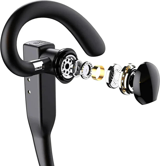 Lisslune | Trucker Dual Mic Wireless Bluetooth 5.1 Noise Cancelling Headset/Earphones