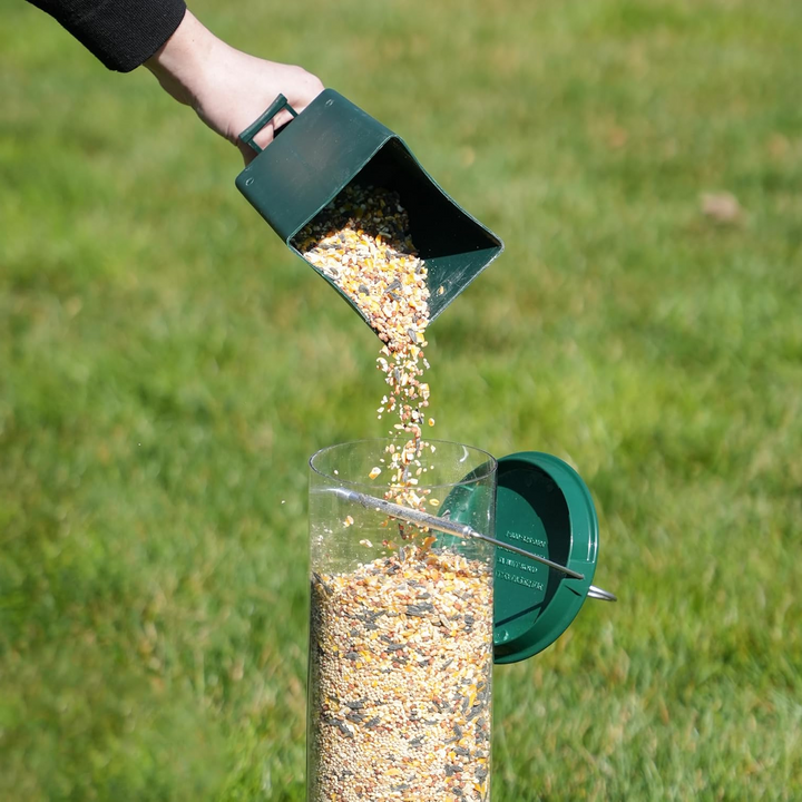 Lisslune | Squirrel Proof Bird Feeder | Heavy-Duty Metal, Multi-Feeding Ports & Ideal for Backyard Birdwatching