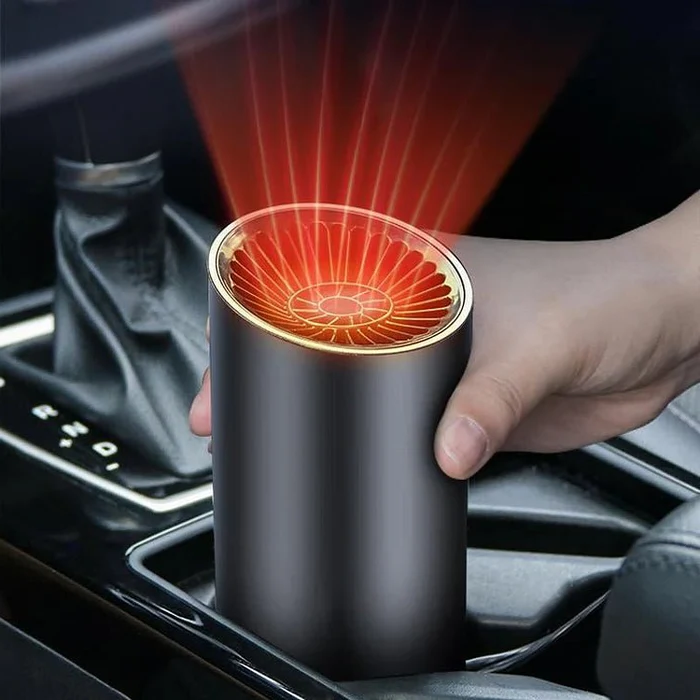 Lisslune | CupHeat 12V Car Heater & Defroster – Compact 360° Hot Air Fan