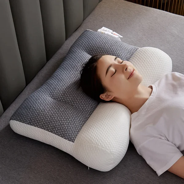 Lisslune | Ergonomic Orthopedic Neck Supporting Pillow – For Side and Back Sleepers