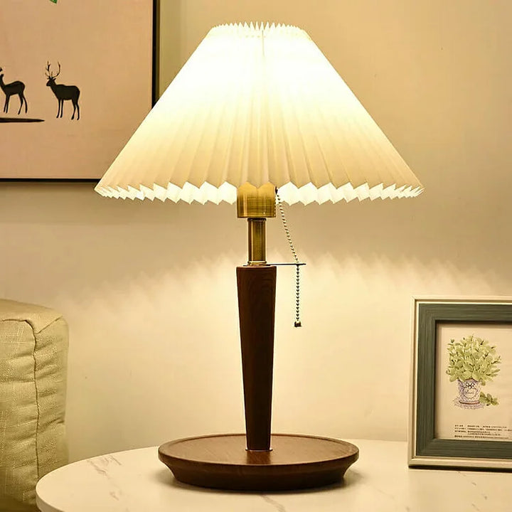 Lisslune | GlowTimber - Classic Wooden Plissé Lamp