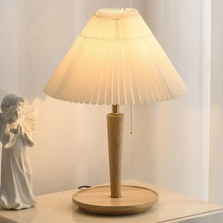 Lisslune | GlowTimber - Classic Wooden Plissé Lamp