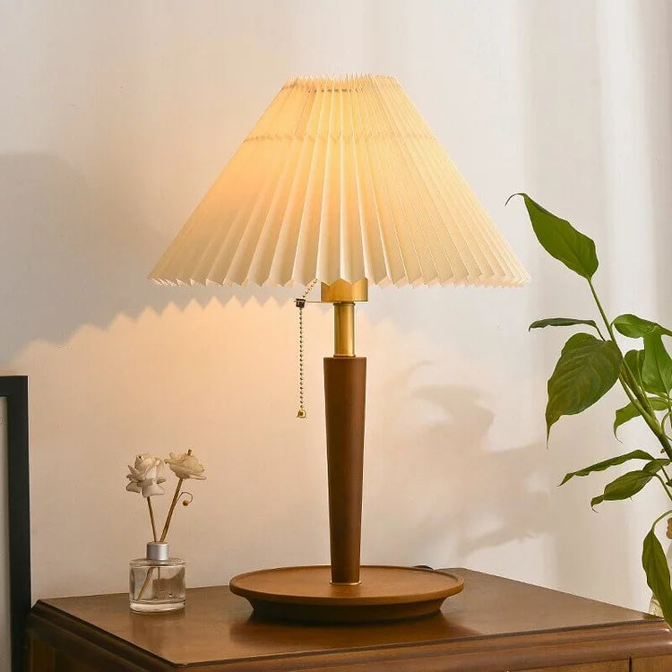 Lisslune | GlowTimber - Classic Wooden Plissé Lamp