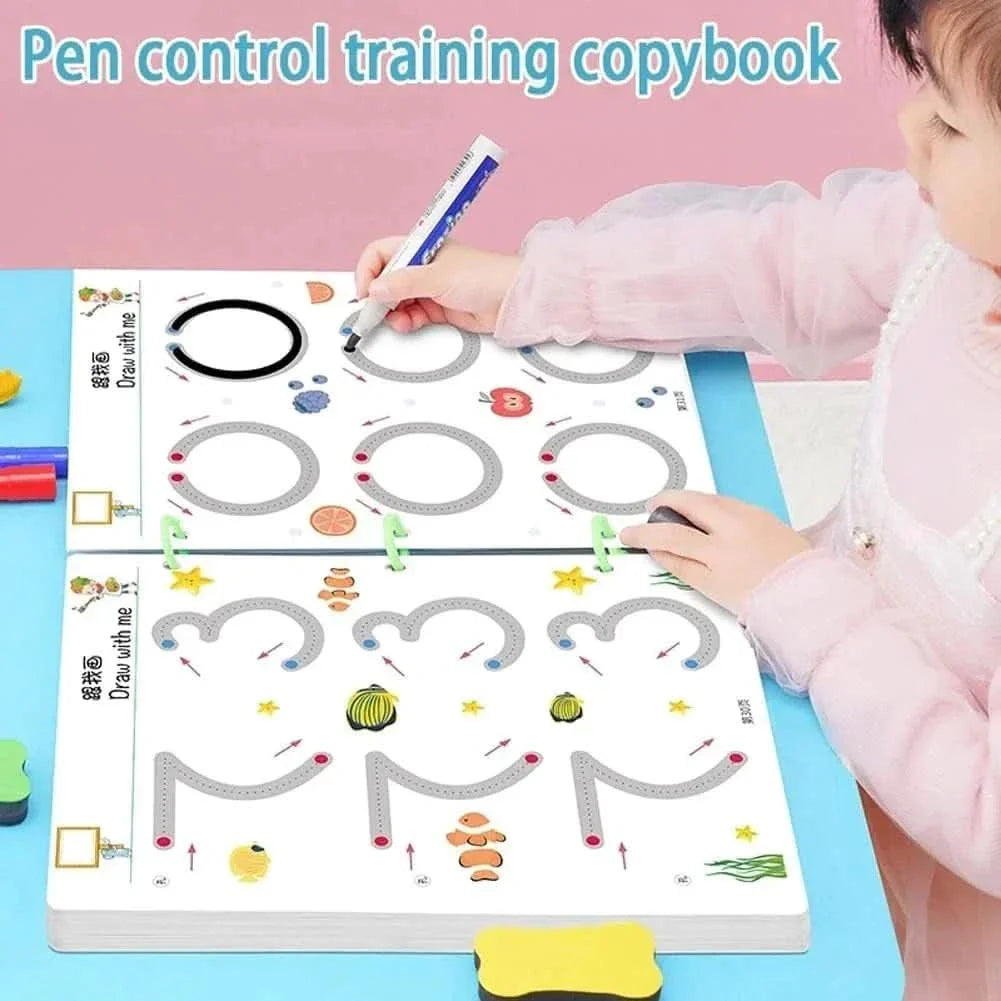 Lisslune | MagicBook – Creative learning book for children to promote alphabet, numbers, and shapes without a screen