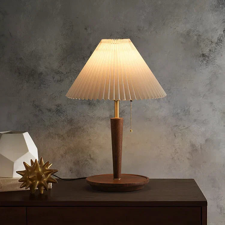 Lisslune | GlowTimber - Classic Wooden Plissé Lamp