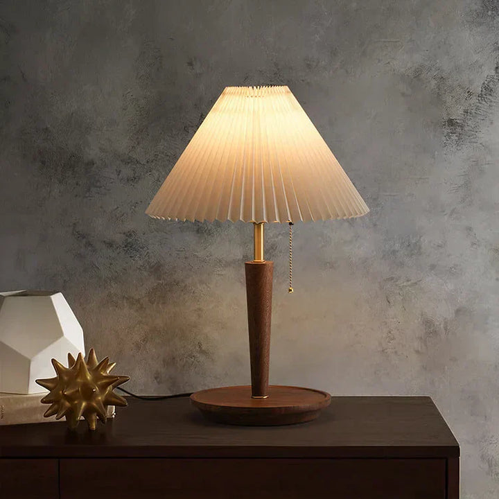 Lisslune | GlowTimber - Classic Wooden Plissé Lamp