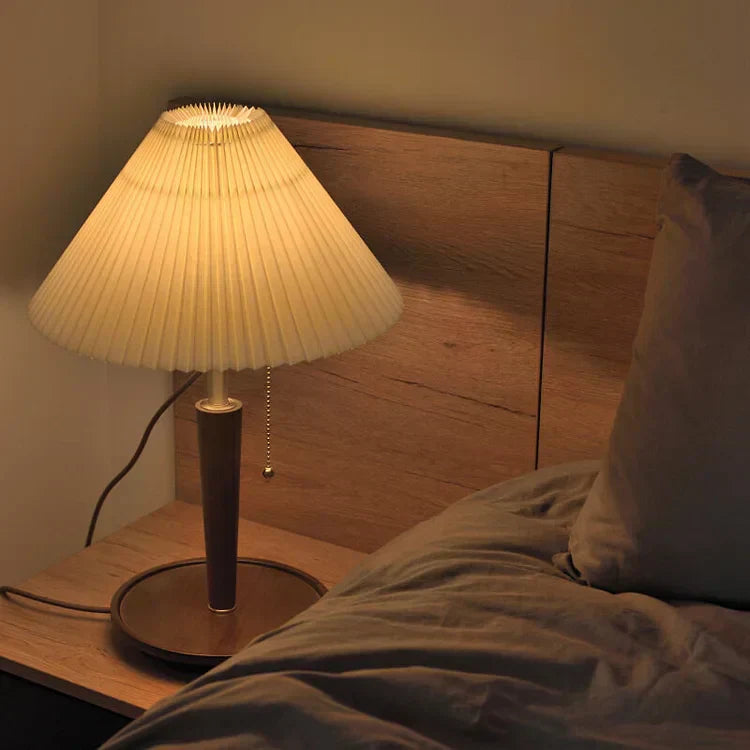 Lisslune | GlowTimber - Classic Wooden Plissé Lamp