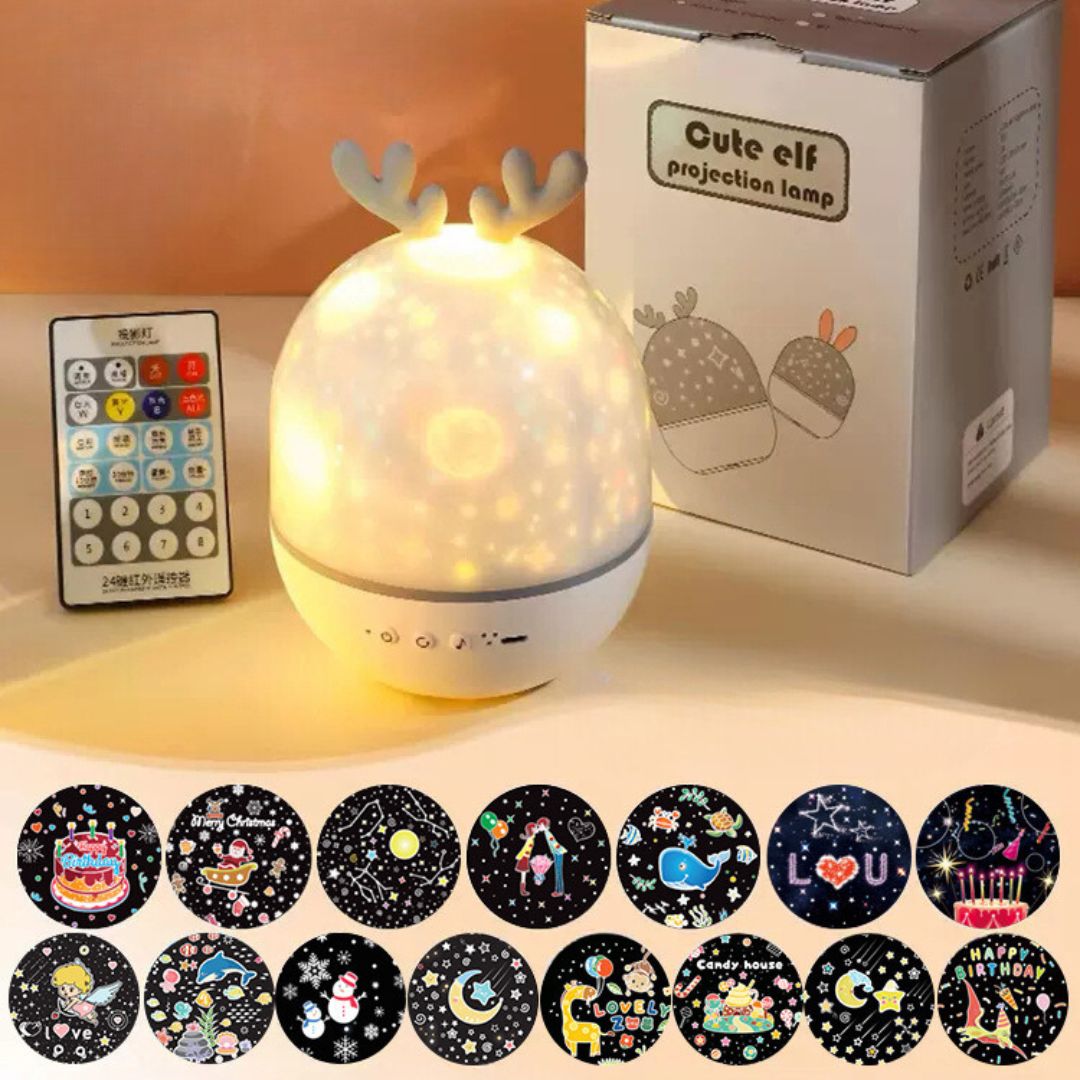 Lisslune | Magical Children's Room Lamp with Star Effect