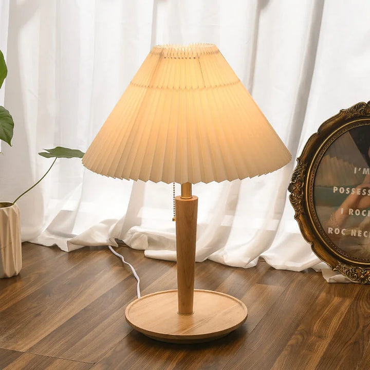 Lisslune | GlowTimber - Classic Wooden Plissé Lamp