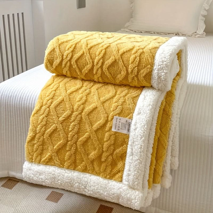 Lisslune | Soft Comfort Blanket for Bed, Sofa, and Travel