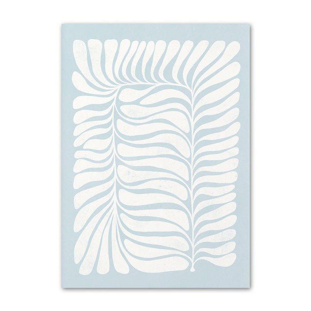 Rynx | Light Blue Flower Market Canvas Prints