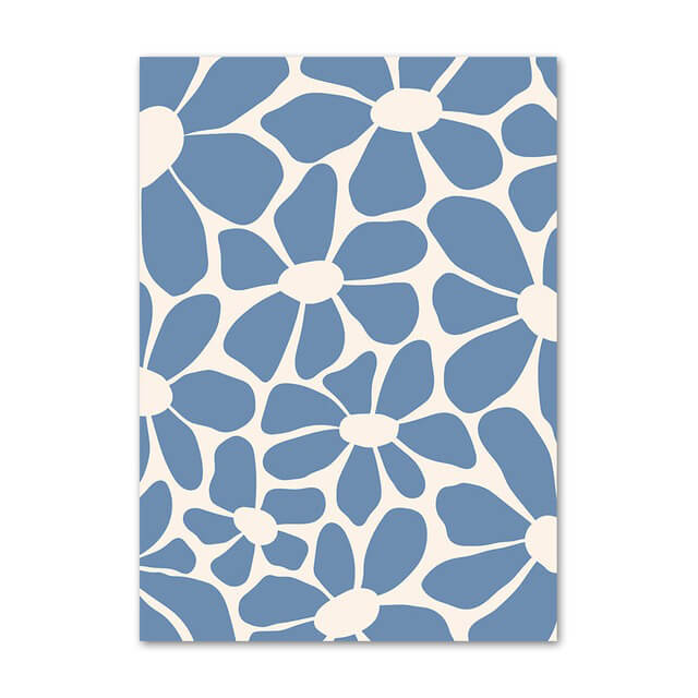Rynx | Bright Orange & Blue Gallery Wall Canvas Poster