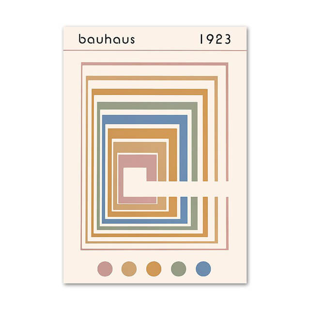 Rynx | Bright Orange & Blue Gallery Wall Canvas Poster