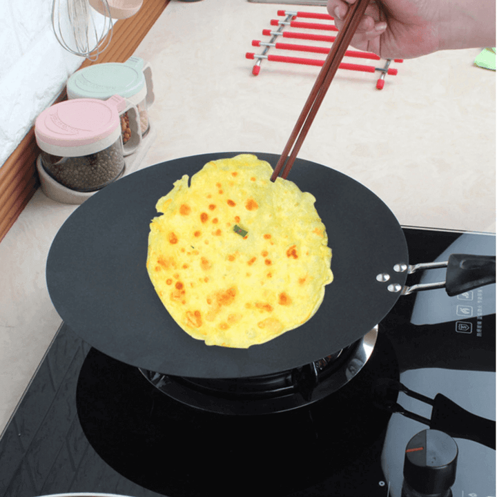 Lisslune | Black Iron Round Non-stick Pancake Pan