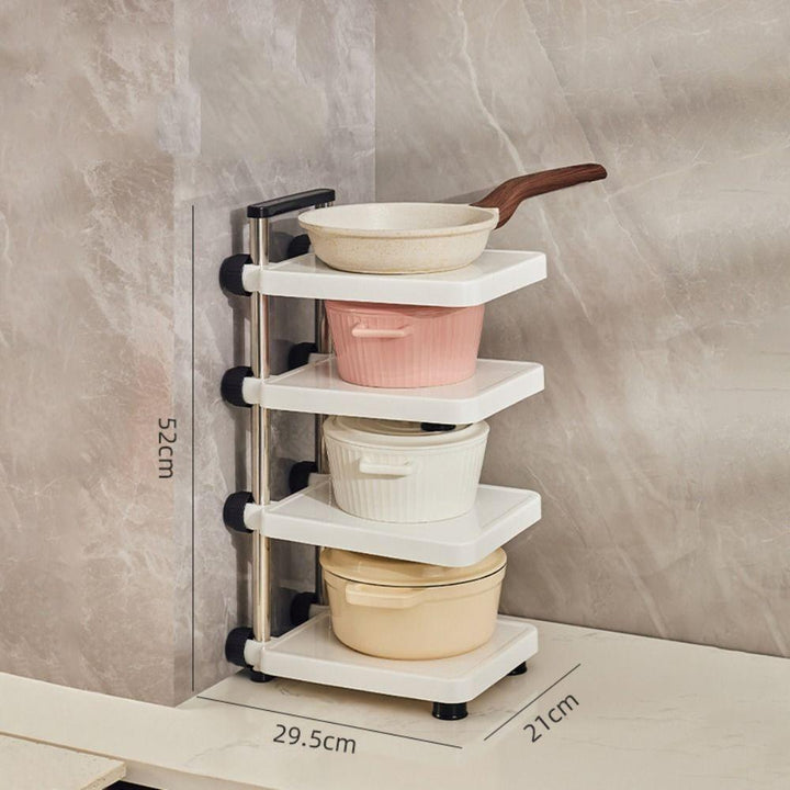 Lisslune | ClutterFree – 3-tier adjustable storage shelf for an organized life