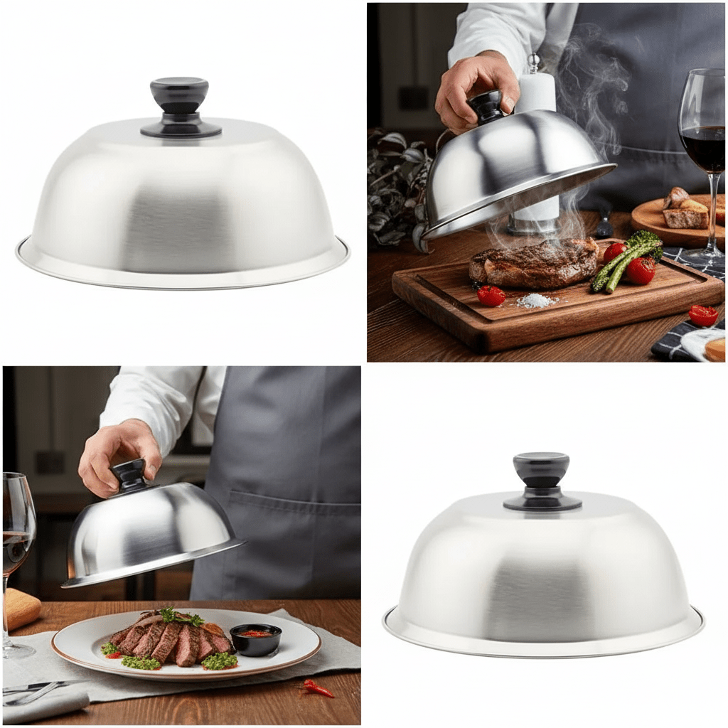 Lisslune | PANSHIELD – stainless steel hood for even cooking & melting