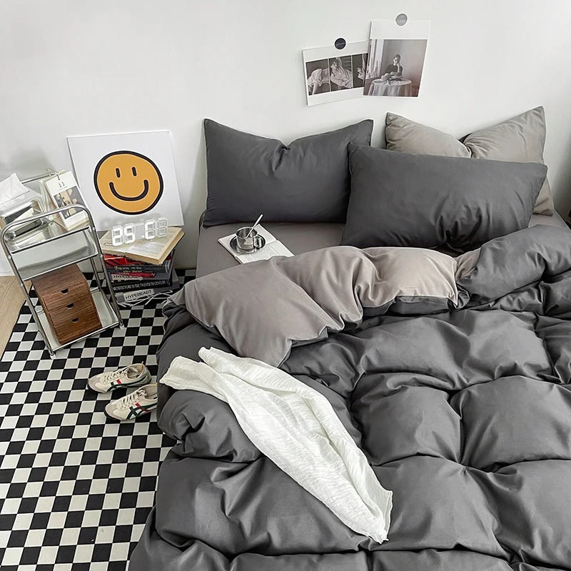 Rynx | Pastel Reversible Aesthetic Bedding Set