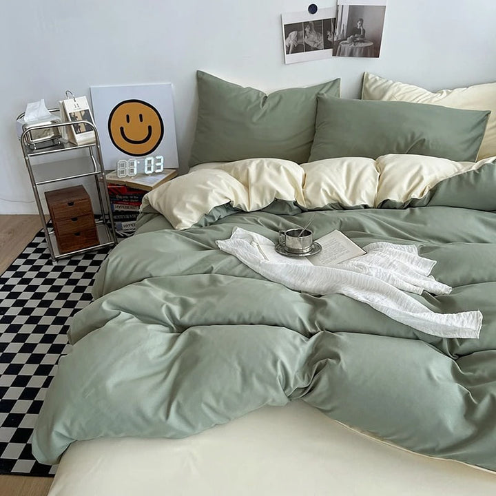 Rynx | Pastel Reversible Aesthetic Bedding Set