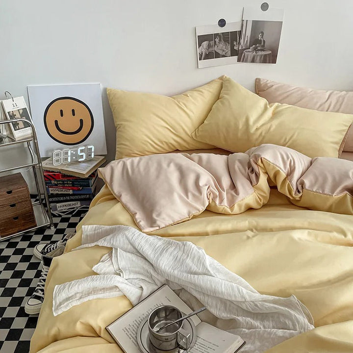 Rynx | Pastel Reversible Aesthetic Bedding Set