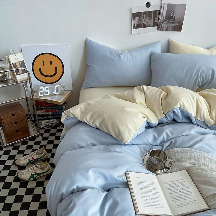 Rynx | Pastel Reversible Aesthetic Bedding Set