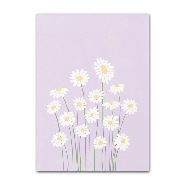 Rynx | Pastel Flower Market Canvas Poster