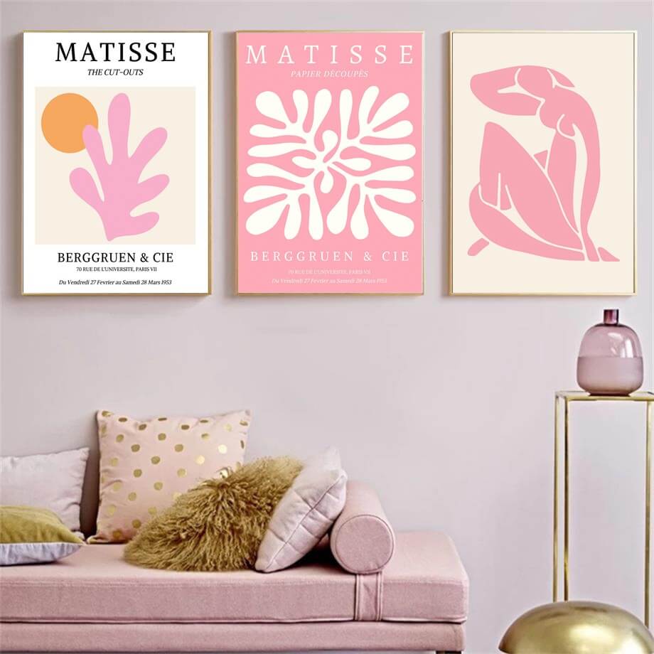 Rynx | Pastel Pink Gallery Wall Art Canvas Poster
