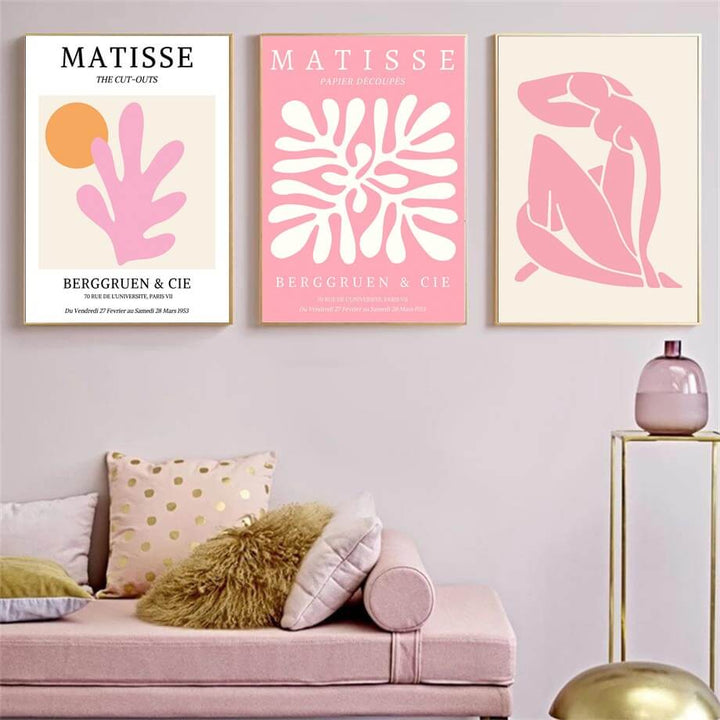 Rynx | Pastel Pink Gallery Wall Art Canvas Poster