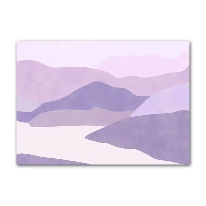 Rynx | Purple Minimal Art Canvas Poster