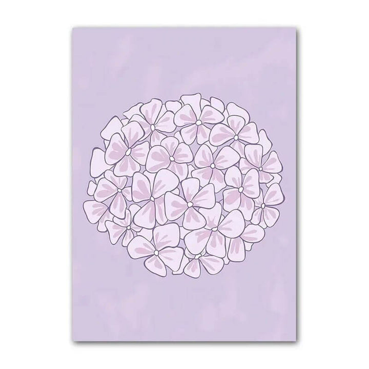 Rynx | Purple Minimal Art Canvas Poster